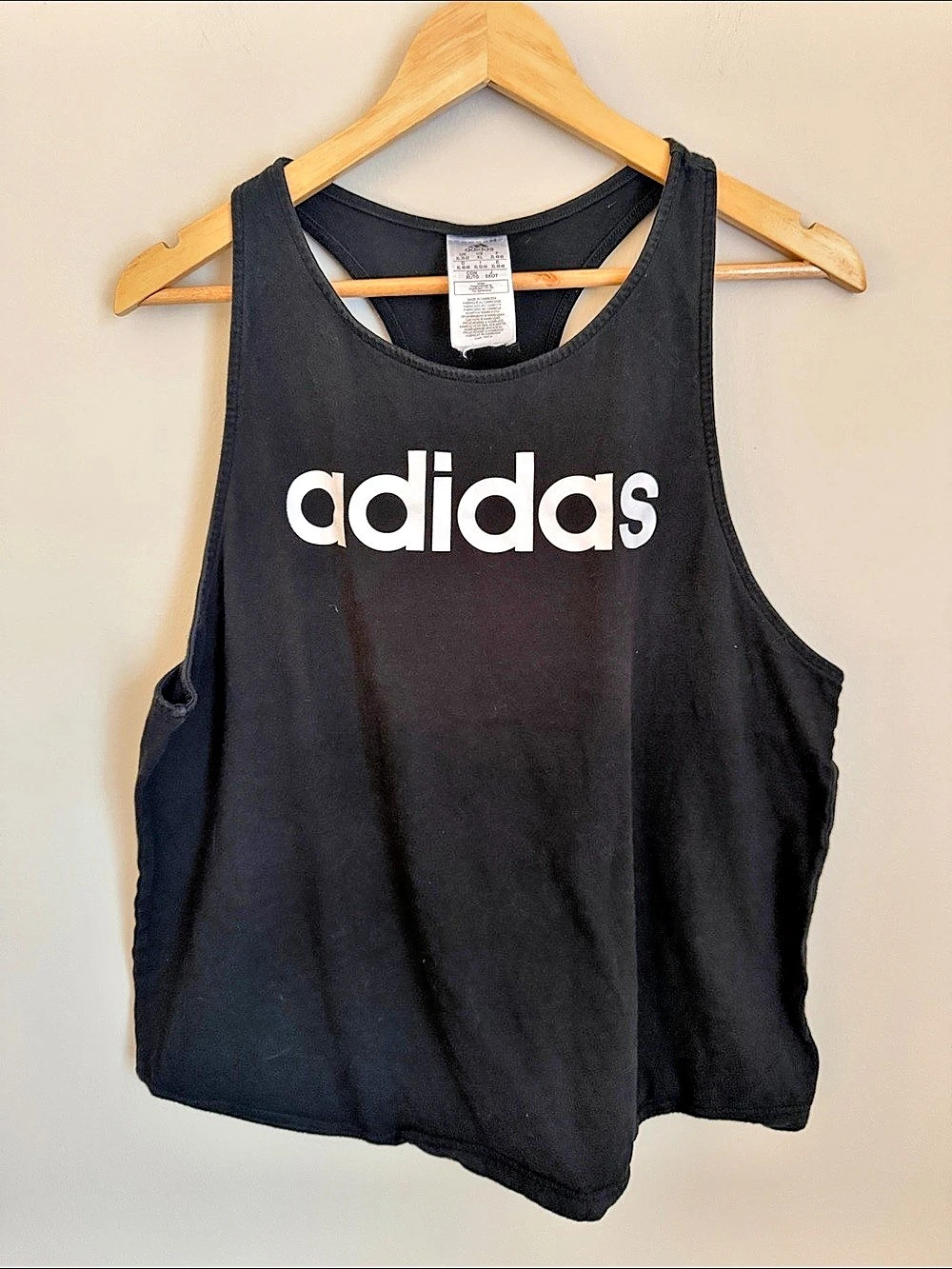 adidas Black Tank Top Size XL